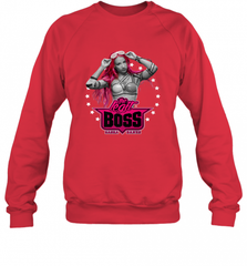 WWE Sasha Banks Pink Hair with Logo Crewneck Sweatshirt Crewneck Sweatshirt - Nice-Tshirts4u