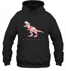 Cute Mimisaurus Tshirt with Floral Dinosaur for Hooded Sweatshirt