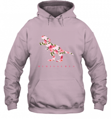 Cute Mimisaurus Tshirt with Floral Dinosaur for Hooded Sweatshirt Hooded Sweatshirt - Nice-Tshirts4u