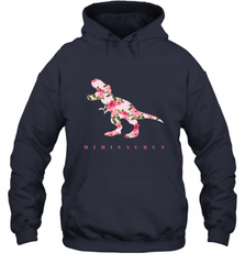 Cute Mimisaurus Tshirt with Floral Dinosaur for Hooded Sweatshirt Hooded Sweatshirt - Nice-Tshirts4u