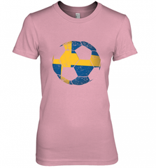Sweden Soccer Ball Flag Jersey Shirt  Swedish Football Gift Women's Premium T-Shirt Women's Premium T-Shirt - Nice-Tshirts4u