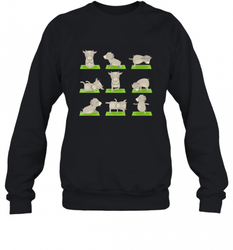 Funny Goat Yoga Tshirts Yoga Goat On Mat Cool Gifts Crewneck Sweatshirt
