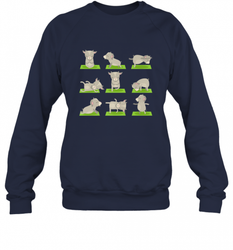 Funny Goat Yoga Tshirts Yoga Goat On Mat Cool Gifts Crewneck Sweatshirt