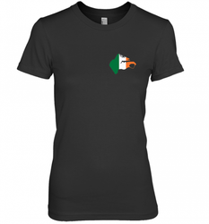 South Boston  Pocket Irish Flag Women's Premium T-Shirt