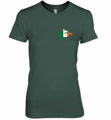 South Boston  Pocket Irish Flag Women's Premium T-Shirt Women's Premium T-Shirt - Nice-Tshirts4u