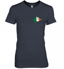 South Boston  Pocket Irish Flag Women's Premium T-Shirt Women's Premium T-Shirt - Nice-Tshirts4u