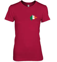 South Boston  Pocket Irish Flag Women's Premium T-Shirt Women's Premium T-Shirt - Nice-Tshirts4u
