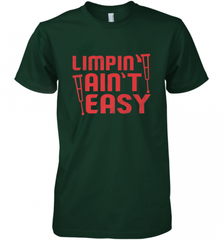 Funny Limping Ain't Easy Crutches Broken Leg Recovery Gift Men's Premium T-Shirt Men's Premium T-Shirt - Nice-Tshirts4u