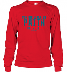 Christian Bible Verse Quote Jesus Christ 2 Corinthians 5_7 Long Sleeve T-Shirt Long Sleeve T-Shirt - Nice-Tshirts4u