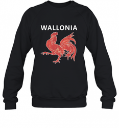 Wallonia National Rooster Heritage Tee Crewneck Sweatshirt