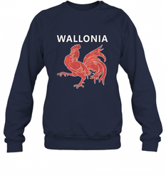 Wallonia National Rooster Heritage Tee Crewneck Sweatshirt