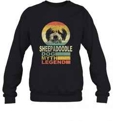 Sheepadoodle Dog Myth Legend Crewneck Sweatshirt