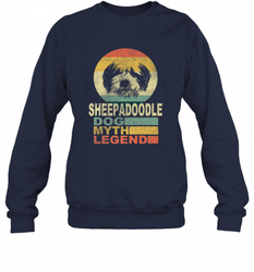 Sheepadoodle Dog Myth Legend Crewneck Sweatshirt