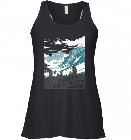 North Cascades National Park Washington Vintage Gift Women's Racerback Tank Women's Racerback Tank / Black / XS Women's Racerback Tank - Nice-Tshirts4u