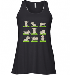 Funny Goat Yoga Tshirts Yoga Goat On Mat Cool Gifts Women's Racerback Tank