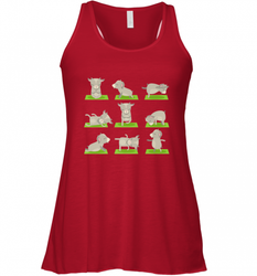Funny Goat Yoga Tshirts Yoga Goat On Mat Cool Gifts Women's Racerback Tank