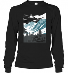 North Cascades National Park Washington Vintage Gift Long Sleeve T-Shirt Long Sleeve T-Shirt - Nice-Tshirts4u