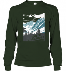 North Cascades National Park Washington Vintage Gift Long Sleeve T-Shirt Long Sleeve T-Shirt - Nice-Tshirts4u