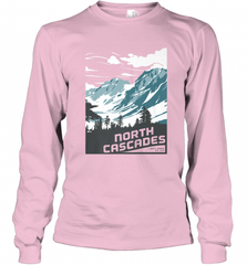 North Cascades National Park Washington Vintage Gift Long Sleeve T-Shirt Long Sleeve T-Shirt - Nice-Tshirts4u