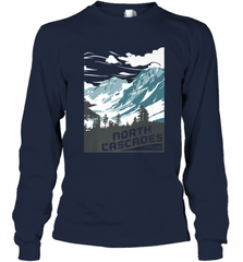 North Cascades National Park Washington Vintage Gift Long Sleeve T-Shirt Long Sleeve T-Shirt - Nice-Tshirts4u