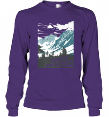 North Cascades National Park Washington Vintage Gift Long Sleeve T-Shirt Long Sleeve T-Shirt - Nice-Tshirts4u