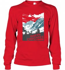North Cascades National Park Washington Vintage Gift Long Sleeve T-Shirt Long Sleeve T-Shirt - Nice-Tshirts4u