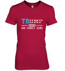 Trump 2020 God Family Guns Lovers Election Supporter Women's Premium T-Shirt Women's Premium T-Shirt - Nice-Tshirts4u