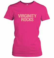 Virginity Pink Leopard print Rocks Cool Trendy Animal Print Women's T-Shirt Women's T-Shirt - Nice-Tshirts4u