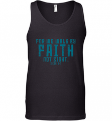 Christian Bible Verse Quote Jesus Christ 2 Corinthians 5_7 Men's Tank Top Men's Tank Top - Nice-Tshirts4u