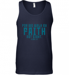 Christian Bible Verse Quote Jesus Christ 2 Corinthians 5_7 Men's Tank Top Men's Tank Top - Nice-Tshirts4u
