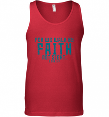 Christian Bible Verse Quote Jesus Christ 2 Corinthians 5_7 Men's Tank Top Men's Tank Top - Nice-Tshirts4u