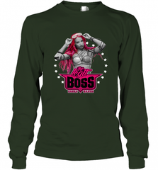 WWE Sasha Banks Pink Hair with Logo Long Sleeve T-Shirt Long Sleeve T-Shirt - Nice-Tshirts4u