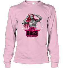 WWE Sasha Banks Pink Hair with Logo Long Sleeve T-Shirt Long Sleeve T-Shirt - Nice-Tshirts4u
