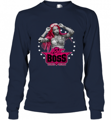 WWE Sasha Banks Pink Hair with Logo Long Sleeve T-Shirt Long Sleeve T-Shirt - Nice-Tshirts4u