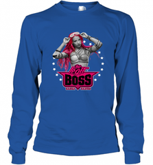 WWE Sasha Banks Pink Hair with Logo Long Sleeve T-Shirt Long Sleeve T-Shirt - Nice-Tshirts4u