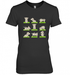 Funny Goat Yoga Tshirts Yoga Goat On Mat Cool Gifts Women's Premium T-Shirt