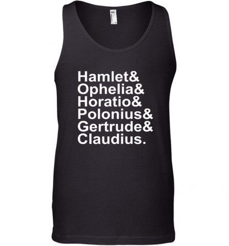 Funny Shakespeare Hamlet Ophelia Literary Gift Men's Tank Top Men's Tank Top / Black / XS Men's Tank Top - Nice-Tshirts4u