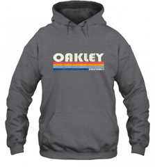 Vintage 70s 80s Style Oakley CA Hooded Sweatshirt Hooded Sweatshirt - Nice-Tshirts4u