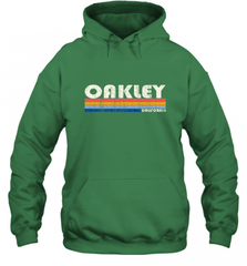 Vintage 70s 80s Style Oakley CA Hooded Sweatshirt Hooded Sweatshirt - Nice-Tshirts4u