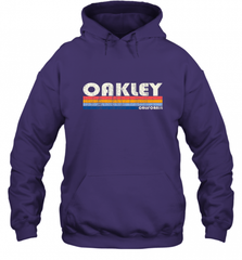 Vintage 70s 80s Style Oakley CA Hooded Sweatshirt Hooded Sweatshirt - Nice-Tshirts4u