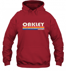 Vintage 70s 80s Style Oakley CA Hooded Sweatshirt Hooded Sweatshirt - Nice-Tshirts4u