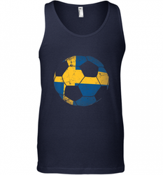 Sweden Soccer Ball Flag Jersey Shirt  Swedish Football Gift Men's Tank Top
