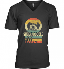 Sheepadoodle Dog Myth Legend Men's V-Neck Men's V-Neck - Nice-Tshirts4u
