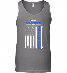 Mens Proud Grandpa of a Police Officer Distressed Flag Men's Tank Top Men's Tank Top - Nice-Tshirts4u