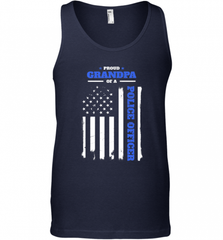Mens Proud Grandpa of a Police Officer Distressed Flag Men's Tank Top Men's Tank Top - Nice-Tshirts4u