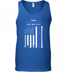 Mens Proud Grandpa of a Police Officer Distressed Flag Men's Tank Top Men's Tank Top - Nice-Tshirts4u