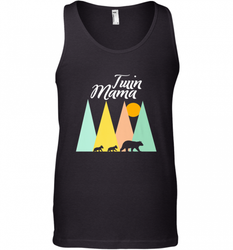 Twin Mom Mama Bear Shirt for Women Camping Bear and Cubs Men's Tank Top