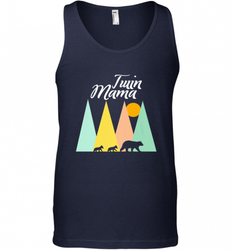 Twin Mom Mama Bear Shirt for Women Camping Bear and Cubs Men's Tank Top