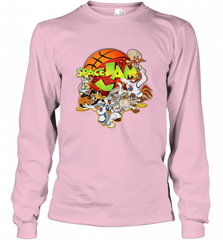 Kids Space Jam Group Shot Basketball Logo Long Sleeve T-Shirt Long Sleeve T-Shirt - Nice-Tshirts4u