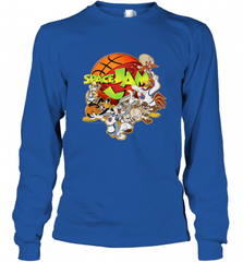 Kids Space Jam Group Shot Basketball Logo Long Sleeve T-Shirt Long Sleeve T-Shirt - Nice-Tshirts4u